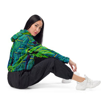 Load image into Gallery viewer, Blue Bamboo Women’s cropped windbreaker