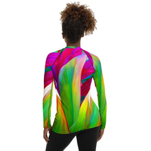 Load image into Gallery viewer, Sacred Ti Leaf Wahine Rash Guard