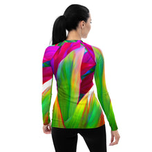 Load image into Gallery viewer, Sacred Ti Leaf Wahine Rash Guard