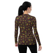 Load image into Gallery viewer, Puakenikeni by Honiʻs Hawaiʻi Wahine Rash Guard