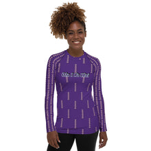 Load image into Gallery viewer, Ola I Ka Wai (Water is Life) Wahine Rash Guard