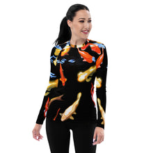 Load image into Gallery viewer, Koi Reflections Wahine Rash Guard