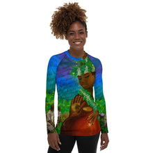 Load image into Gallery viewer, Legend of The Taro Wahine Rash Guard
