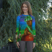 Load image into Gallery viewer, Legend of The Taro Wahine Rash Guard