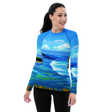 Load image into Gallery viewer, Hoʻokipa Noon Wahine Rash Guard