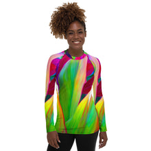 Load image into Gallery viewer, Sacred Ti Leaf Wahine Rash Guard