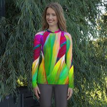 Load image into Gallery viewer, Sacred Ti Leaf Wahine Rash Guard