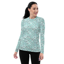 Load image into Gallery viewer, Hauneneʻe (Glacier) Women's Rash Guard
