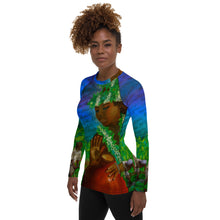 Load image into Gallery viewer, Legend of The Taro Wahine Rash Guard