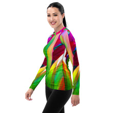 Load image into Gallery viewer, Sacred Ti Leaf Wahine Rash Guard