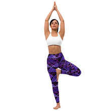 Load image into Gallery viewer, Wiliau hōkū (Galaxy) by Hakuole Designs Yoga Leggings