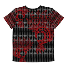 Load image into Gallery viewer, Mākini Red by Hakuole Designs Youth crew neck