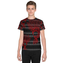 Load image into Gallery viewer, Mākini Red by Hakuole Designs Youth crew neck