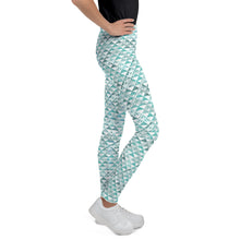 Load image into Gallery viewer, Hauneneʻe (Glacier) by Hakuole Designs Youth Leggings