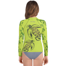 Load image into Gallery viewer, ʻEa (Turtle) by Hakuole Designs ʻŌpio Rash Guard