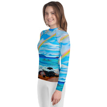 Load image into Gallery viewer, A Happy Place ʻŌpio Rash Guard