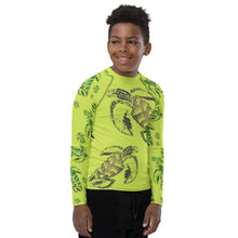 Load image into Gallery viewer, ʻEa (Turtle) by Hakuole Designs ʻŌpio Rash Guard