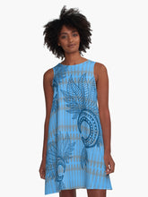 Load image into Gallery viewer, "Mākini" Uliuli by Hakuole Designs A Line Dress