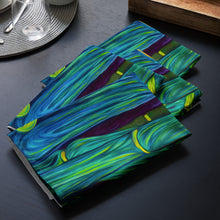 Load image into Gallery viewer, Blue Bamboo Cloth napkin set