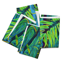Load image into Gallery viewer, Blue Bamboo Cloth napkin set