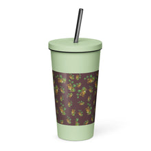 Load image into Gallery viewer, Puakenikeni by Honiʻs Hawaiʻi Insulated tumbler with a straw