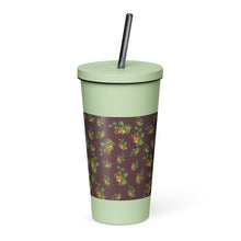 Load image into Gallery viewer, Puakenikeni by Honiʻs Hawaiʻi Insulated tumbler with a straw