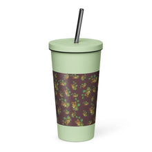 Load image into Gallery viewer, Puakenikeni by Honiʻs Hawaiʻi Insulated tumbler with a straw
