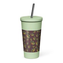Load image into Gallery viewer, Puakenikeni by Honiʻs Hawaiʻi Insulated tumbler with a straw