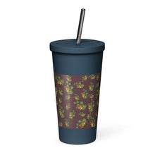 Load image into Gallery viewer, Puakenikeni by Honiʻs Hawaiʻi Insulated tumbler with a straw