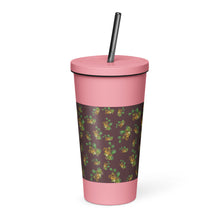 Load image into Gallery viewer, Puakenikeni by Honiʻs Hawaiʻi Insulated tumbler with a straw