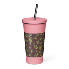 Load image into Gallery viewer, Puakenikeni by Honiʻs Hawaiʻi Insulated tumbler with a straw