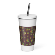Load image into Gallery viewer, Puakenikeni by Honiʻs Hawaiʻi Insulated tumbler with a straw