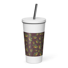Load image into Gallery viewer, Puakenikeni by Honiʻs Hawaiʻi Insulated tumbler with a straw