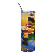 Load image into Gallery viewer, Lahaina Harbor Sunset Stainless steel tumbler