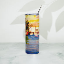 Load image into Gallery viewer, Lahaina Harbor Sunset Stainless steel tumbler