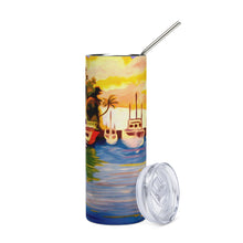 Load image into Gallery viewer, Lahaina Harbor Sunset Stainless steel tumbler