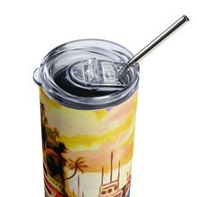 Load image into Gallery viewer, Lahaina Harbor Sunset Stainless steel tumbler
