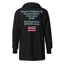 Load image into Gallery viewer, BENEFIT Lahaina Harbor Hooded long-sleeve tee