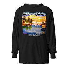 Load image into Gallery viewer, BENEFIT Lahaina Harbor Hooded long-sleeve tee