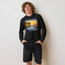 Load image into Gallery viewer, BENEFIT Lahaina Harbor Hooded long-sleeve tee