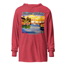 Load image into Gallery viewer, BENEFIT Lahaina Harbor Hooded long-sleeve tee
