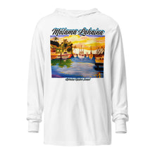 Load image into Gallery viewer, BENEFIT Lahaina Harbor Hooded long-sleeve tee