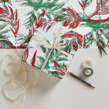 Load image into Gallery viewer, Malu ʻUlu Red/Green by Hakuole Designs Wrapping paper sheets