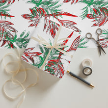 Load image into Gallery viewer, Malu ʻUlu Red/Green by Hakuole Designs Wrapping paper sheets