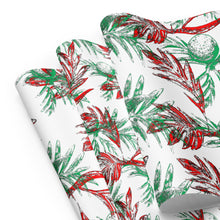 Load image into Gallery viewer, Malu ʻUlu Red/Green by Hakuole Designs Wrapping paper sheets