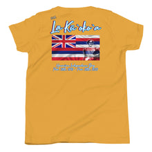 Load image into Gallery viewer, Lā Kūʻokoʻa YOUTH Short Sleeve Tee by Hakuole Designs