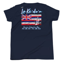 Load image into Gallery viewer, Lā Kūʻokoʻa YOUTH Short Sleeve Tee by Hakuole Designs