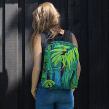 Load image into Gallery viewer, Blue Bamboo Backpack Bag