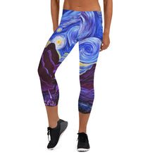 Load image into Gallery viewer, Maui Starry Night Capri Leggings