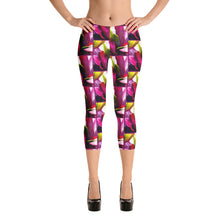 Load image into Gallery viewer, Ti Leaf Bouquet Tile Capri Leggings